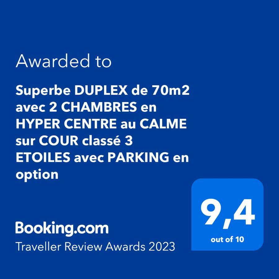 Superbe Duplex De 70M2 Avec 2 Chambres En Hyper Centre Au Calme Sur Cour Classe 3 Etoiles Avec Parking En Option ลาโรแชล ภายนอก รูปภาพ
